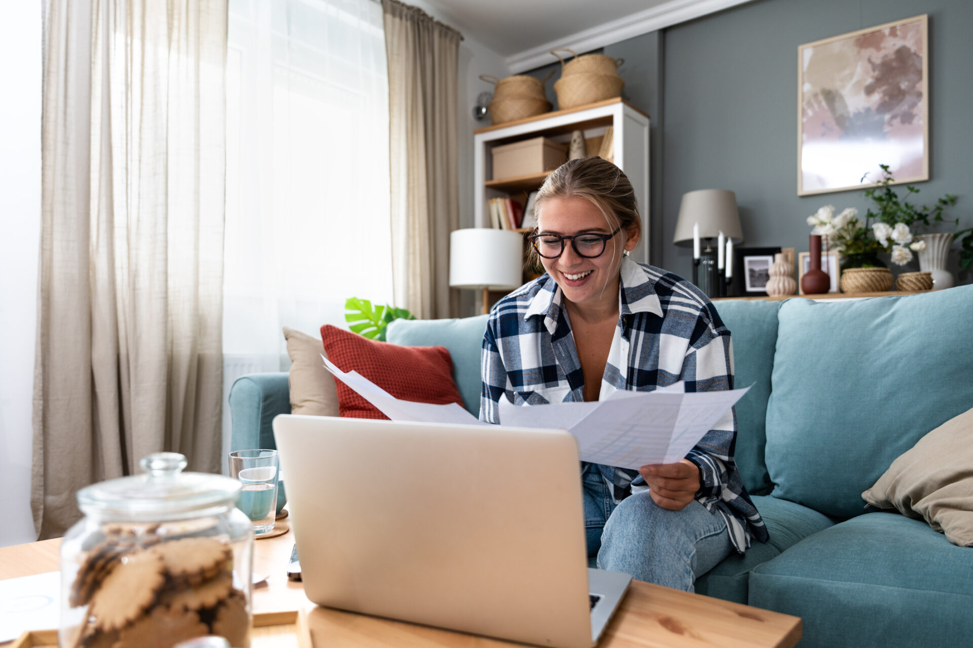 student-loan-borrower-looking-at-laptop